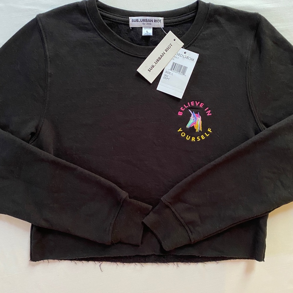 Sub_Urban Riot Girls Cropped Sweatshirt